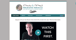 Desktop Screenshot of mymigrainemiracle.com